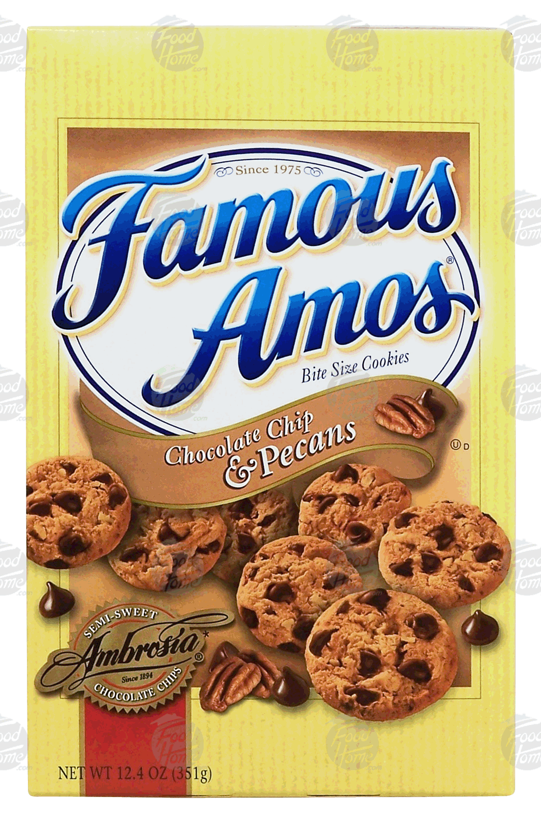 Famous Amos  chocolate chip & pecans bite size cookies Full-Size Picture